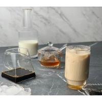 Conjunto 2 Copos Altos De Cristal Com Fio De Ouro 400 Ml Lines Wolff