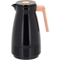 Maison Garrafa Térmica 26X13X13Cm 1L Plástico Preto Ampola Vidro - 1