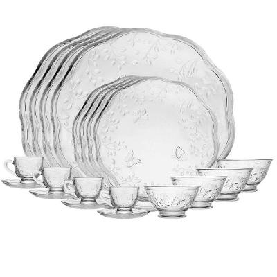 Aparelho De Jantar 20 Peças New Butterfly Cristal Ecológico Lyor