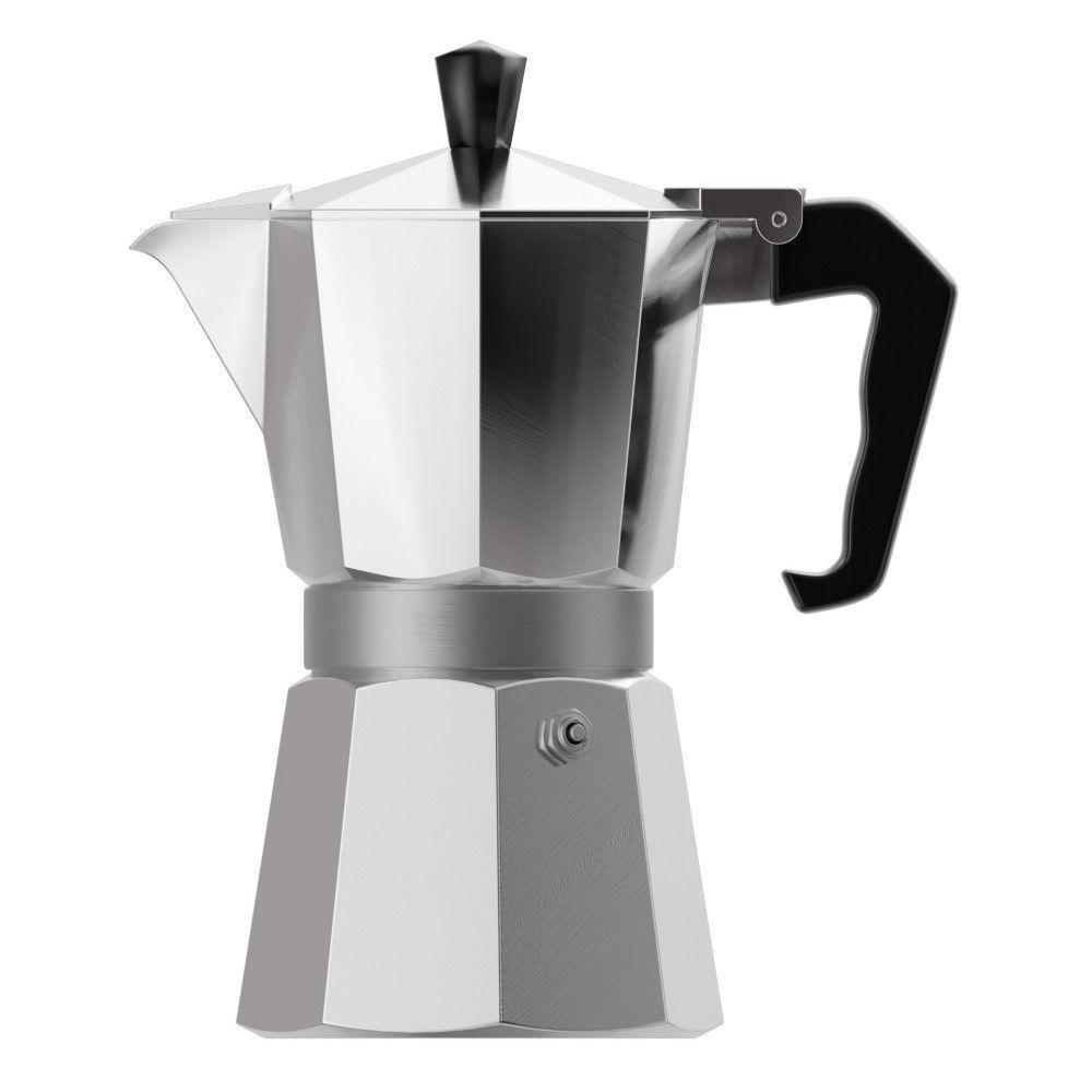 Cafeteira Italiana 250 Ml Em Alumínio Com Cabo Em Baquelite Lyor - 2