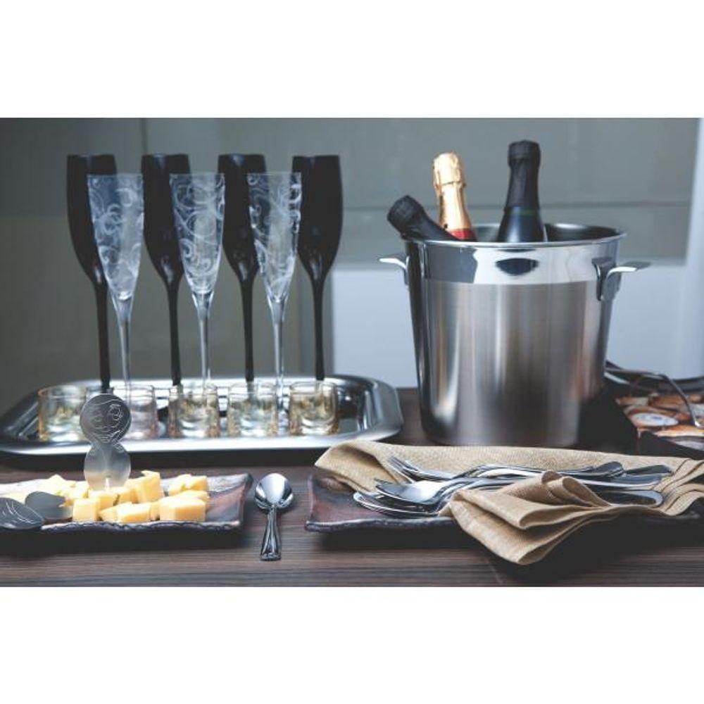 Balde De Gelo Tramontina Cosmos Em Aço Inox Fosco Com Borda Em Brilho 14 Cm 1,8 L - 8