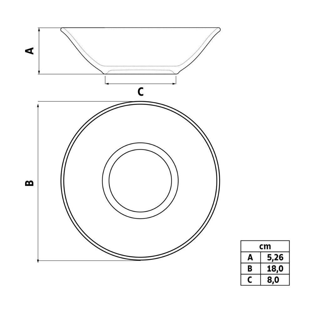 Bowl Tramontina Sophia Em Porcelana 18 Cm - 5