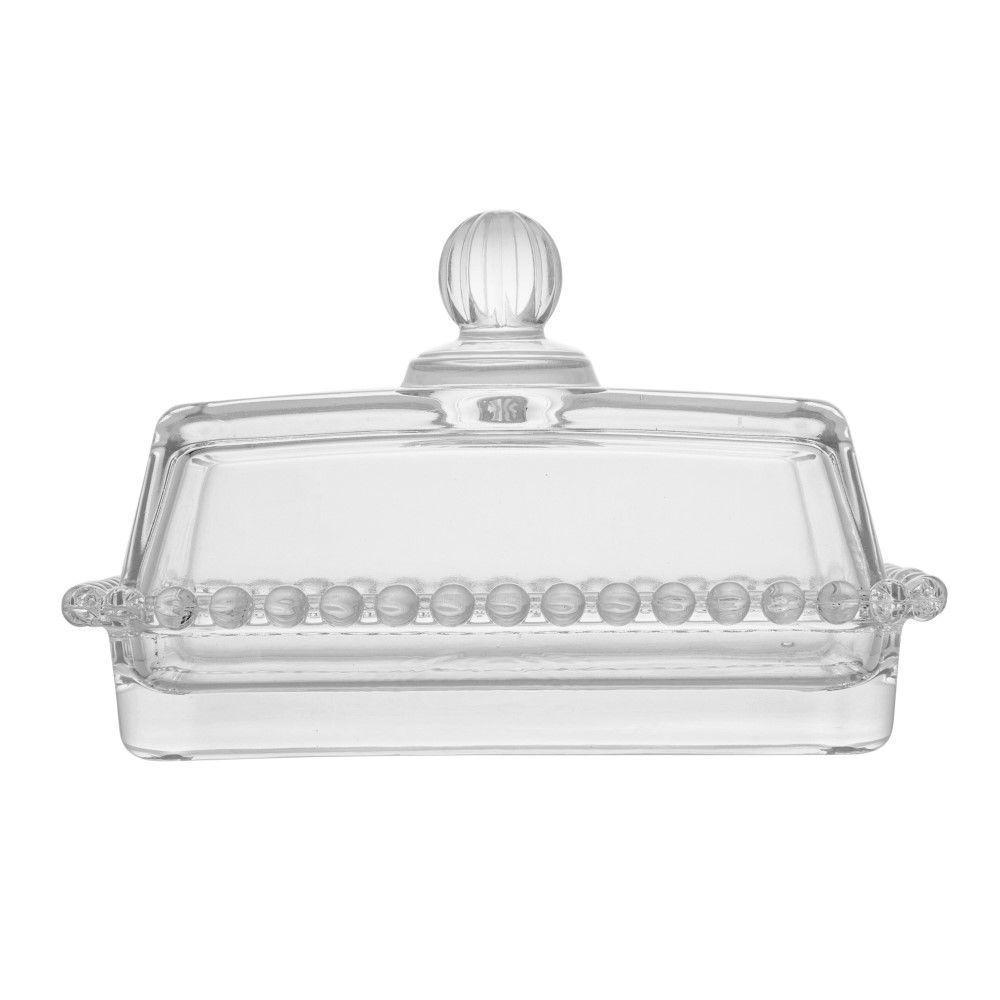 Manteigueira Cristal Com Tampa Pearl 17 X 10,5 X 10 Cm Wolff - 2