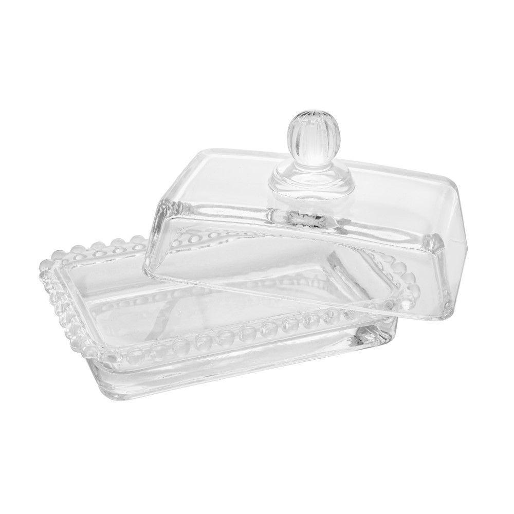 Manteigueira Cristal Com Tampa Pearl 17 X 10,5 X 10 Cm Wolff - 3