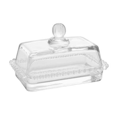 Manteigueira Cristal Com Tampa Pearl 17 X 10,5 X 10 Cm Wolff