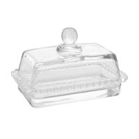 Manteigueira Cristal Com Tampa Pearl 17 X 10,5 X 10 Cm Wolff - 1