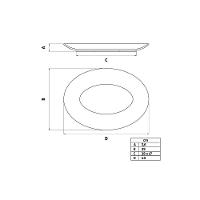 Travessa Oval Tramontina Maria Augusta Em Porcelana 40x29 Cm - 6