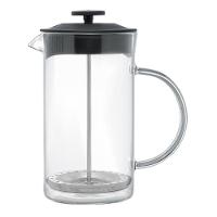 Cafeteira Francesa 600 Ml Em Vidro E Tampa De Plástico Preta Lyor - 1