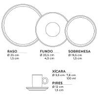 Aparelho De Jantar 20 Peças Basic Rust Porto Brasil - 7