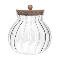 Porta Mantimentos De Vidro 700 Ml Com Tampa De Bambu Classic Wolff - 2