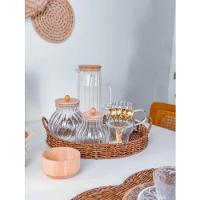 Porta Mantimentos De Vidro 700 Ml Com Tampa De Bambu Classic Wolff - 3