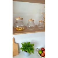 Porta Mantimentos De Vidro 700 Ml Com Tampa De Bambu Classic Wolff - 4