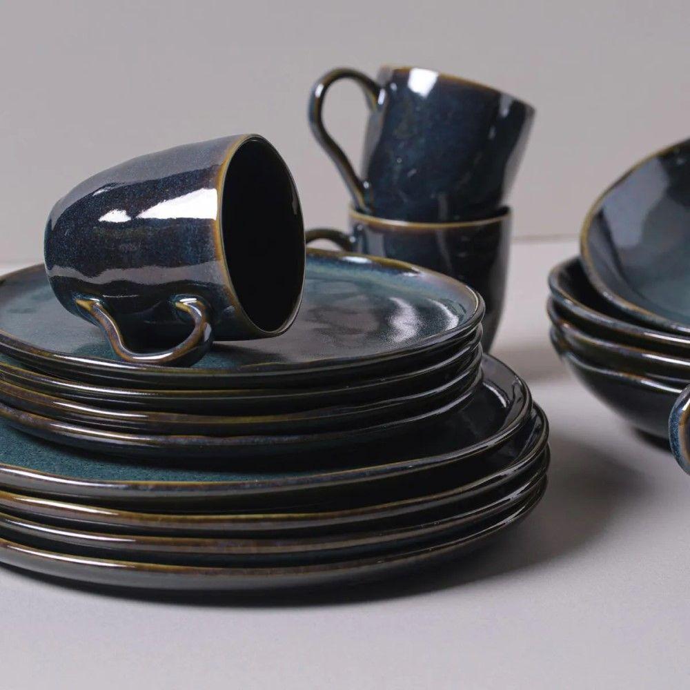 Conjunto De Xícara De Chá Com Pires 06 Peças Bio Oceano Porto Brasil - 3