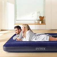 Colchão Inflável Casal King Dura Beam Downy Aveludado 272kg Com 2 Travesseiros Infláveis E Bomba Manual Intex - 2