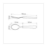 12 Colheres Sobremesa Tramontina Leme Com Lâmina Em Aço Inox Cabo De Polipropileno Azul Oceano - 7