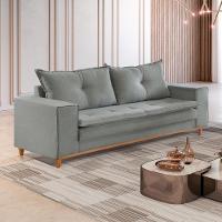 Sofá Na Caixa Bellagio 2 Lugares 2,00m Cinza - 1