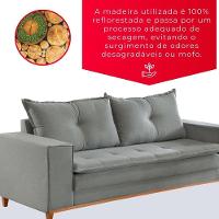 Sofá Na Caixa Bellagio 2 Lugares 2,00m Cinza - 9
