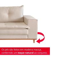 Sofá Na Caixa Bellagio 2 Lugares 2,00m Bege - 5