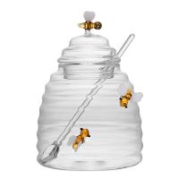 Açucareiro De Vidro Com Colher E Tampa Lovely Bee 500 Ml Lyor - 2