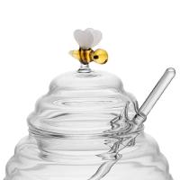 Açucareiro De Vidro Com Colher E Tampa Lovely Bee 500 Ml Lyor - 3