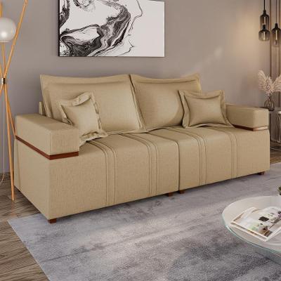 Sofá Living Verona 3 Lugares 2,00m Castor