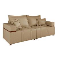 Sofá Living Verona 3 Lugares 2,00m Castor - 2