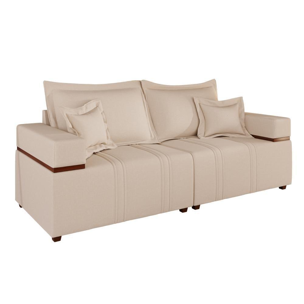 Sofá Living Verona 3 Lugares 2,00m Bege - 2