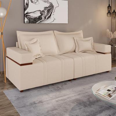 Sofá Living Verona 3 Lugares 2,00m Bege