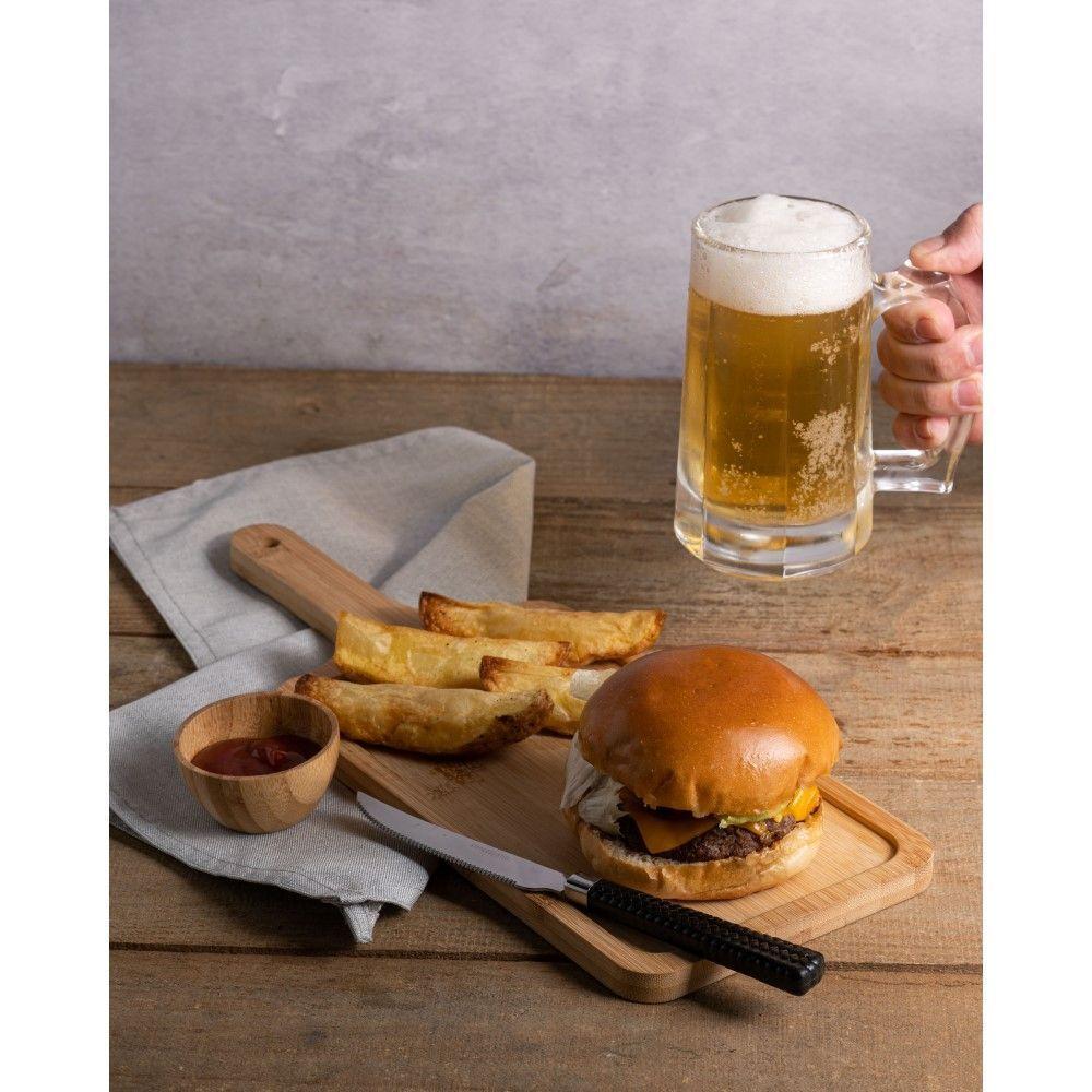 Conjunto 4 Canecas Para Chopp E Cerveja 365 Ml De Vidro Zero Graus Lyor - 4