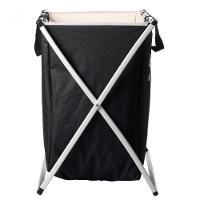 Cesto Para Lavanderia De Poliéster Com Alças E 2 Compartimentos Dobrável 59 X 38 X 57 Cm Lyor - 3