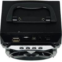 Caixa Som Portátil Bluetooth Mp3 Pen Drive Radio Fm Auxiliar 8w Aero D-bh1064 Preto - 6