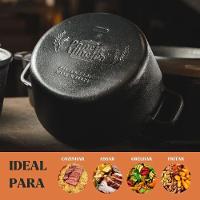 Panela De Defumação 24 Cm 5,7 L Em Ferro Fundido Panela Mineira - 7