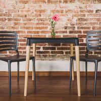 Cadeira Sofia Grafite Tramontina Encosto Vazado Horizontal - 2