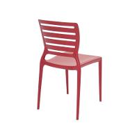 Cadeira Sofia Vermelha Tramontina Encosto Vazado Horizontal - 7