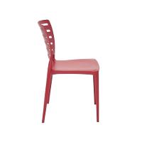 Cadeira Sofia Vermelha Tramontina Encosto Vazado Horizontal - 8