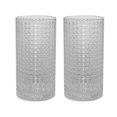 Conjunto 02 Copos Altos De Vidro 400 Ml Spike Wolff