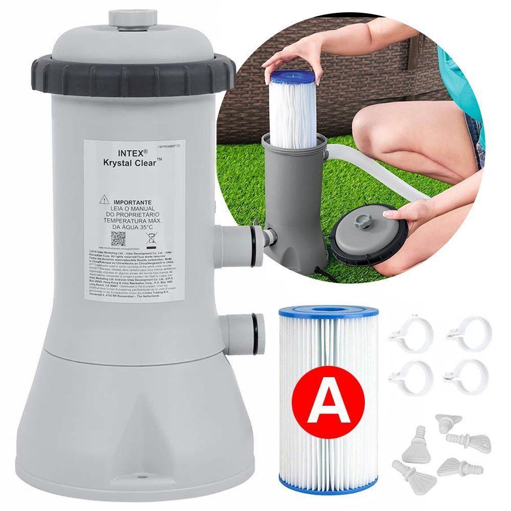 Bomba Filtrante Para Piscina Intex 2.006 L/h Filtro 220v - 1