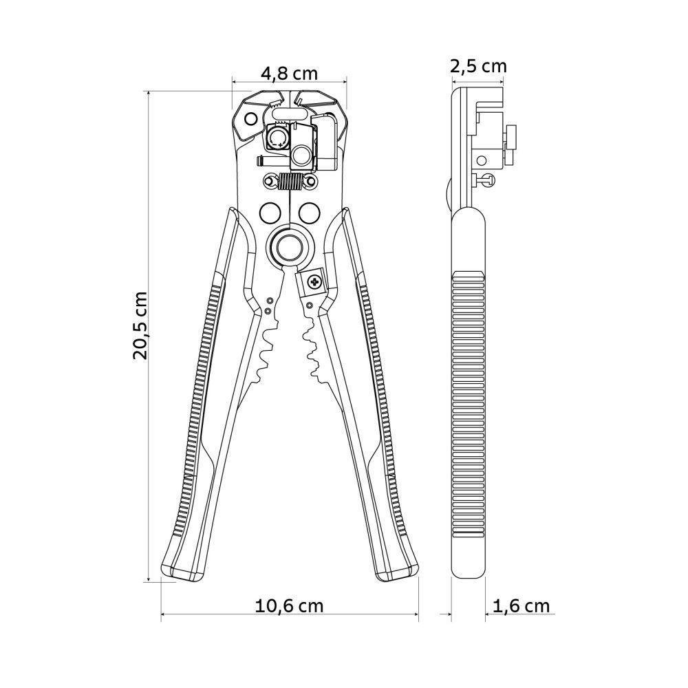 Alicate Desencapador De Fios Automático 8'' Master Tramontina 41011-508 - 2
