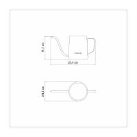 Bule Tramontina Pescoço De Ganso Em Aço Inox 0,6 L - 3