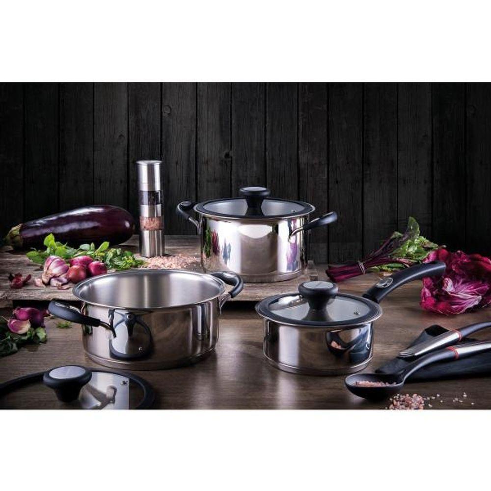 Caçarola Tramontina Solar Silicone Inox Fundo Triplo 1,8l - 3