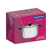 Caçarola Tramontina Solar Silicone Inox Fundo Triplo 1,8l