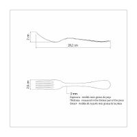 8 Garfos E 8 Facas De Mesa Tramontina Classic Em Aço Inox - 3