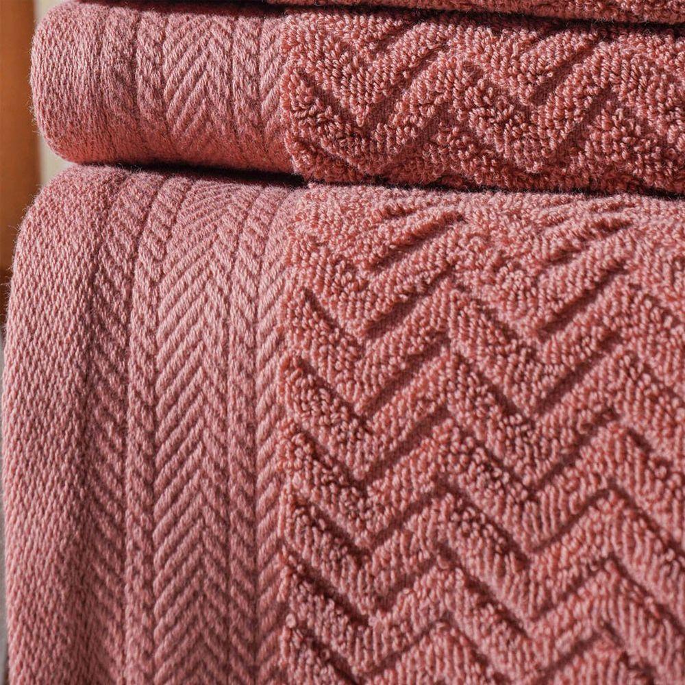 Toalha De Banho Dubai 100% Algodão 450g-m² 70x140cm Tessi Rosa - 2