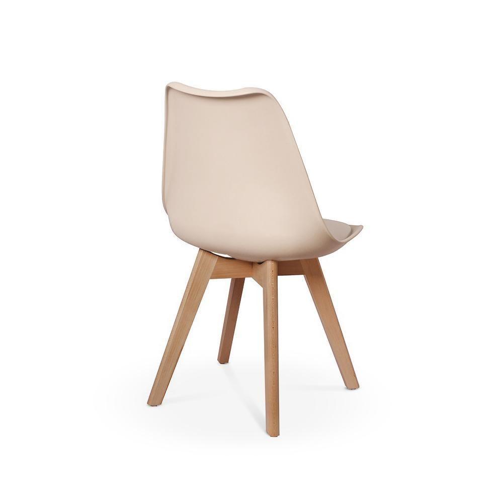Cadeira Eames Wood Leda Design - Nude - 2