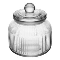 Conjunto De 2 Potes Herméticos De Vidro Canelado 900 Ml Essência Lyor - 2