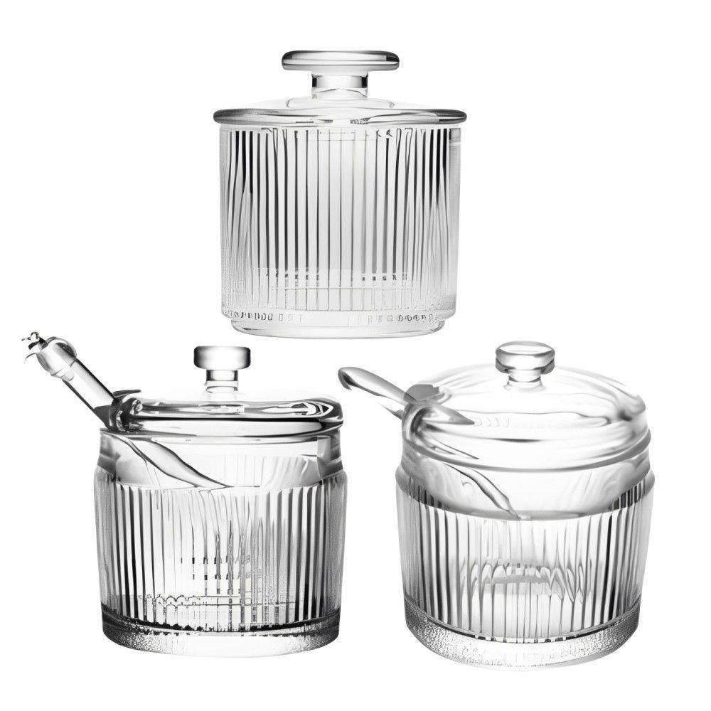 Kit Manteigueira Francesa + Meleira + Açucareiro Lines Wolff - 1