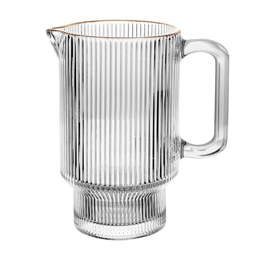 Jarra De Cristal 900 Ml Com Fio De Ouro Lines Wolff - 2