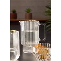 Jarra De Cristal 900 Ml Com Fio De Ouro Lines Wolff