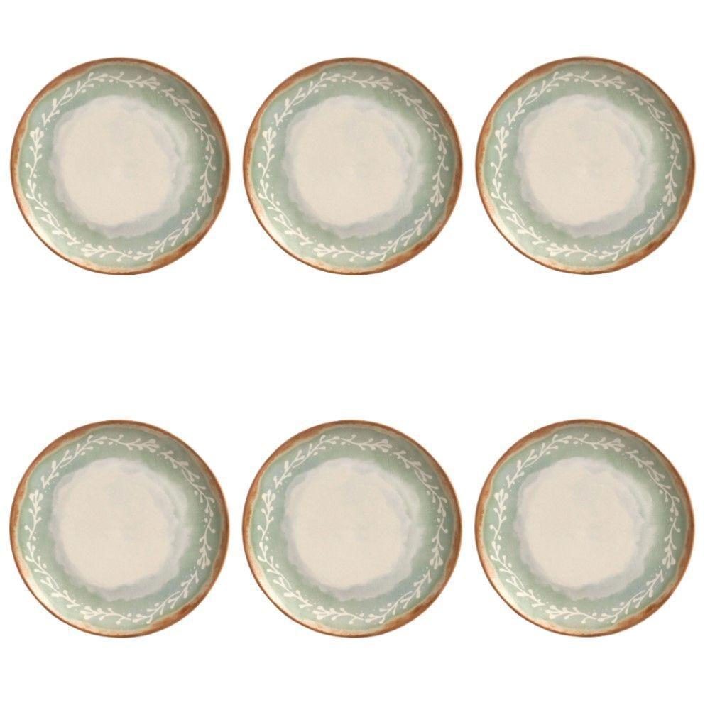 Conjunto De Pratos Rasos 06 Peças Coup New Mediterrâneo Porto Brasil - 1
