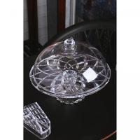 Boleira De Vidro Com Pé E Tampa Deli Diamond 30 Cm Lyor - 4